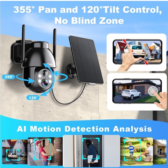 Outdoor Wi-Fi solar camera - Picture 8 of 12